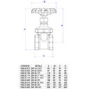 Ver imagem 2 de Registro de Gaveta 1502 Bruto Uso Semi Industrial 3/4" Deca
