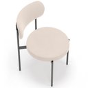 Ver mais imagens de Cadeira Decorativa Estofada para Sala de Jantar Louvre L02 Suede Bege - Lyam Decor