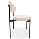 Ver imagem 6 de Cadeira Decorativa Estofada para Sala de Jantar Louvre L02 Suede Bege - Lyam Decor