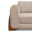 Ver imagem 3 de Sofa Jolie 3 Lugares 230cm Pes Boomerang Linho 215 Areia Ezz Areia