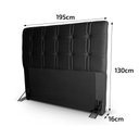 Ver imagem 2 de Cabeceira Cama Box King 195cm Suede Velut Preto - King House