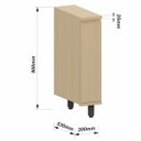 Ver imagem 4 de Balcão para Cozinha 20 Cm 1 Porta Mdf/mdp Aurora - Carvalho