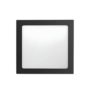Luminária Painel Preto Lys Led Taschibra 18w Quadrado Embutir 3000k Luz Quente