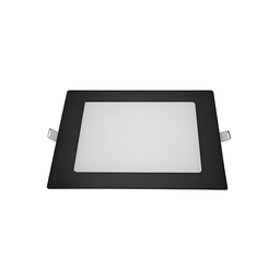 Luminária Painel Preto Lys Led Taschibra 18w Quadrado Embutir 3000k Luz Quente - 2