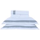 Ver imagem 1 de Roupa de Cama Casal Queen Laisa 400 Fios Egípcio 100% Algodão 04 Peças - Concreto