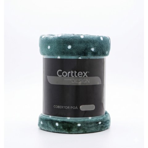 Cobertor Manta Casal Flannel Charme Poá Bolinhas Corttex Cores