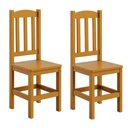 Ver imagem 1 de Kit 2 Cadeiras em Madeira Maciça Reforçada Diamante - Mel sem Estofado
