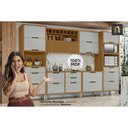 Ver imagem 7 de Cozinha Completa Imperatriz 6 Peças (3 Aéreos + 3 Balcões) C6p47 Freijo-off White - Nesher