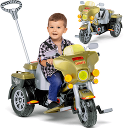 Carrinho de Passeio e Pedal Calesita Moto Street Classic Dourada - 2