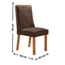 Ver imagem 4 de Mesa de Jantar Carolina 180cm Tampo MDF Vidro Canto Copo com 6 Cadeiras Carolina