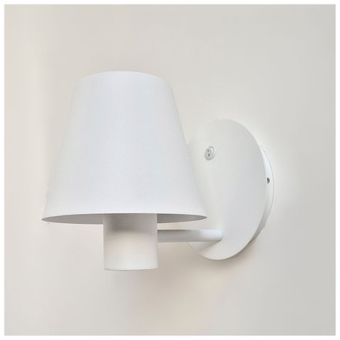 Arandela com Interruptor Carlotta 4078 Cor Branco Texturizado E27
