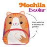 Mochila Infantil Escolar com Alças Animais Diversão Cor:gato Marrom - 8