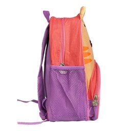 Mochila Infantil Escolar com Alças Animais Diversão Cor:gato Marrom - 3