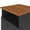 Ver imagem 3 de Gaveteiro Mesa de Cabeceira Day Freijó Preto