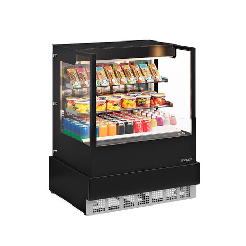 Vitrine Refrigerada Aberta Ar Forçado Ggea-100 Pr Vidro Reto Sem Bandeja 220V - Gelopar