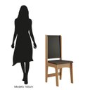 Ver imagem 5 de Conjunto Sala de Jantar com 4 Cadeiras Luana Yescasa Marrom/Mel/Preto