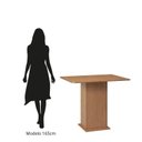 Ver imagem 6 de Conjunto Sala de Jantar com 4 Cadeiras Luana Yescasa Marrom/Mel/Preto