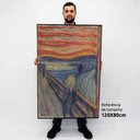 Ver imagem 2 de Quadro Decorativo o Grito de Edvard Munch em Moldura Caixa Tacolado Moldura Caixa Alta 4,5cm Madeira