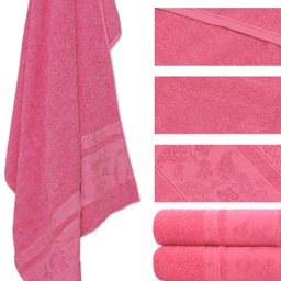 Toalha De Banho Gigante Banhão Algodão Várias Cores - Pink - 2