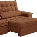 Ver imagem 3 de Sofá Retrátil Reclinável para Sala 4 Lugares 290cm Maresi F04 Veludo Terracota - Lyam Decor
