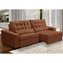 Ver imagem 2 de Sofá Retrátil Reclinável para Sala 4 Lugares 290cm Maresi F04 Veludo Terracota - Lyam Decor