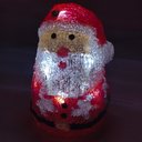 Ver imagem 2 de Boneco Papai Noel Mesa Enfeite Iluminado 10 Leds Decoraçao Natalino Casa Escritório