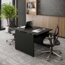 Ver imagem 1 de Plataforma de Trabalho Pé Painel Preto 90cm X 120cm F5