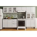 Ver imagem 1 de Cozinha Completa Evidence 4 Peças (2 Armários + 1 Balcão + 1 Paneleiro) C4P55 Branco - Bertolini