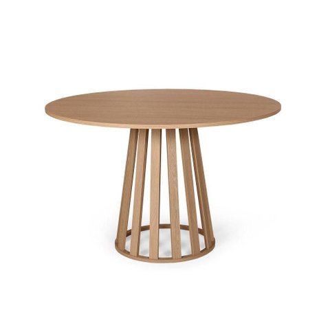 Mesa de Jantar Redonda 90cm 4 Lugares Gabi MDF Jade - Straub Web
