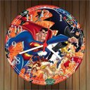 Ver imagem 3 de Relógio De Parede Liga Da Justiça Decoração Salas Quartos Quartz