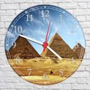 Ver imagem 2 de Relógio De Parede Cidade Egito Pirâmides Decoração Salas Quartos Quartz