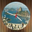 Ver imagem 2 de Relógio De Parede Cidade Rio De Janeiro Decoração Salas Quartos Quartz