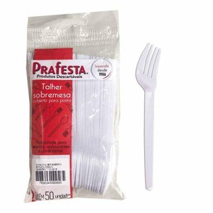 Garfo P/sobremesa Branco com 1000 Pr 8924p
