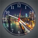 Ver imagem 4 de Relógio De Parede Cidade Ponte Nova Iorque Decoração Salas Quartos Quartz