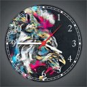 Ver imagem 3 de Relógio De Parede Animais Leão Abstrato Decoração Salas Quartos Quartz