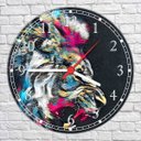 Ver imagem 2 de Relógio De Parede Animais Leão Abstrato Decoração Salas Quartos Quartz