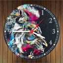 Ver imagem 4 de Relógio De Parede Animais Leão Abstrato Decoração Salas Quartos Quartz