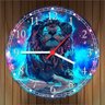 Relógio De Parede Animais Leão Abstrato Decoração Salas Quartos Quartz - 4