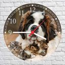 Ver imagem 3 de Relógio De Parede Animais Cão Bernardo Pet Shop Decoração Salas Quartz
