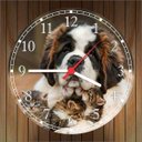 Ver imagem 2 de Relógio De Parede Animais Cão Bernardo Pet Shop Decoração Salas Quartz