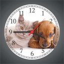 Ver imagem 3 de Relógio De Parede Animais Gato e Cão Pet Shop Decoração Salas Quartz