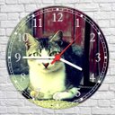 Ver imagem 3 de Relógio De Parede Animais Gato Pet Shop Decoração Salas Quartz