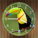 Ver imagem 4 de Relógio De Parede Animais Pássaro Tucano Decoração Salas Quartz