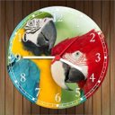 Ver imagem 3 de Relógio De Parede Animais Pássaro Arara Decoração Salas Quartz