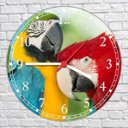 Ver imagem 4 de Relógio De Parede Animais Pássaro Arara Decoração Salas Quartz