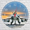 Ver imagem 2 de Relógio De Parede Avião Caçã Decoração Salas Quartz