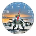Ver imagem 1 de Relógio De Parede Avião Caçã Decoração Salas Quartz