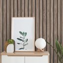 Ver imagem 2 de Papel de Parede Adesivo Ripado Madeira Natural Escura 15m