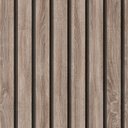 Ver imagem 3 de Papel de Parede Adesivo Ripado Madeira Natural Escura 15m