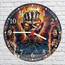 Ver imagem 4 de Relógio De Parede Bar Banda Rock Iron Maiden Músicas Decoração Salas Quartz